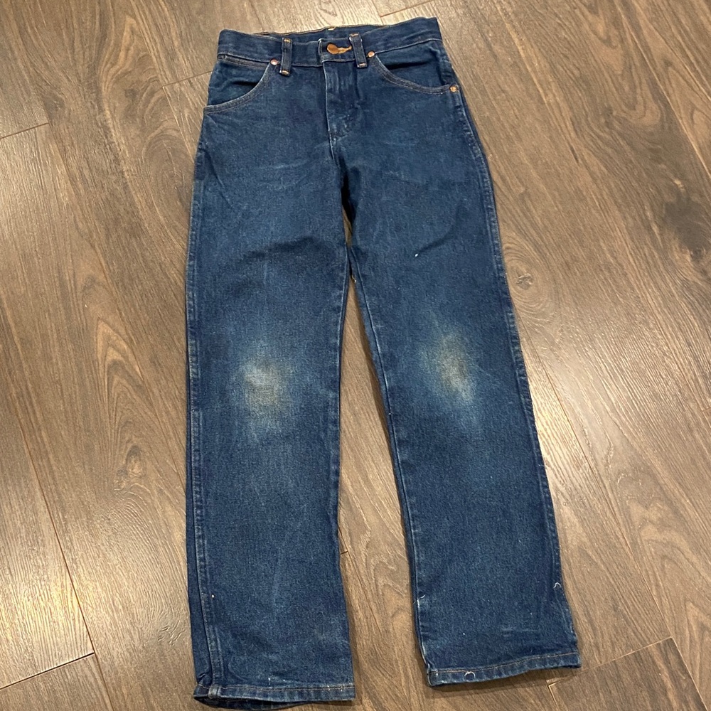 Wrangler Dark Blue Straight Jeans size 11 2:11🎶